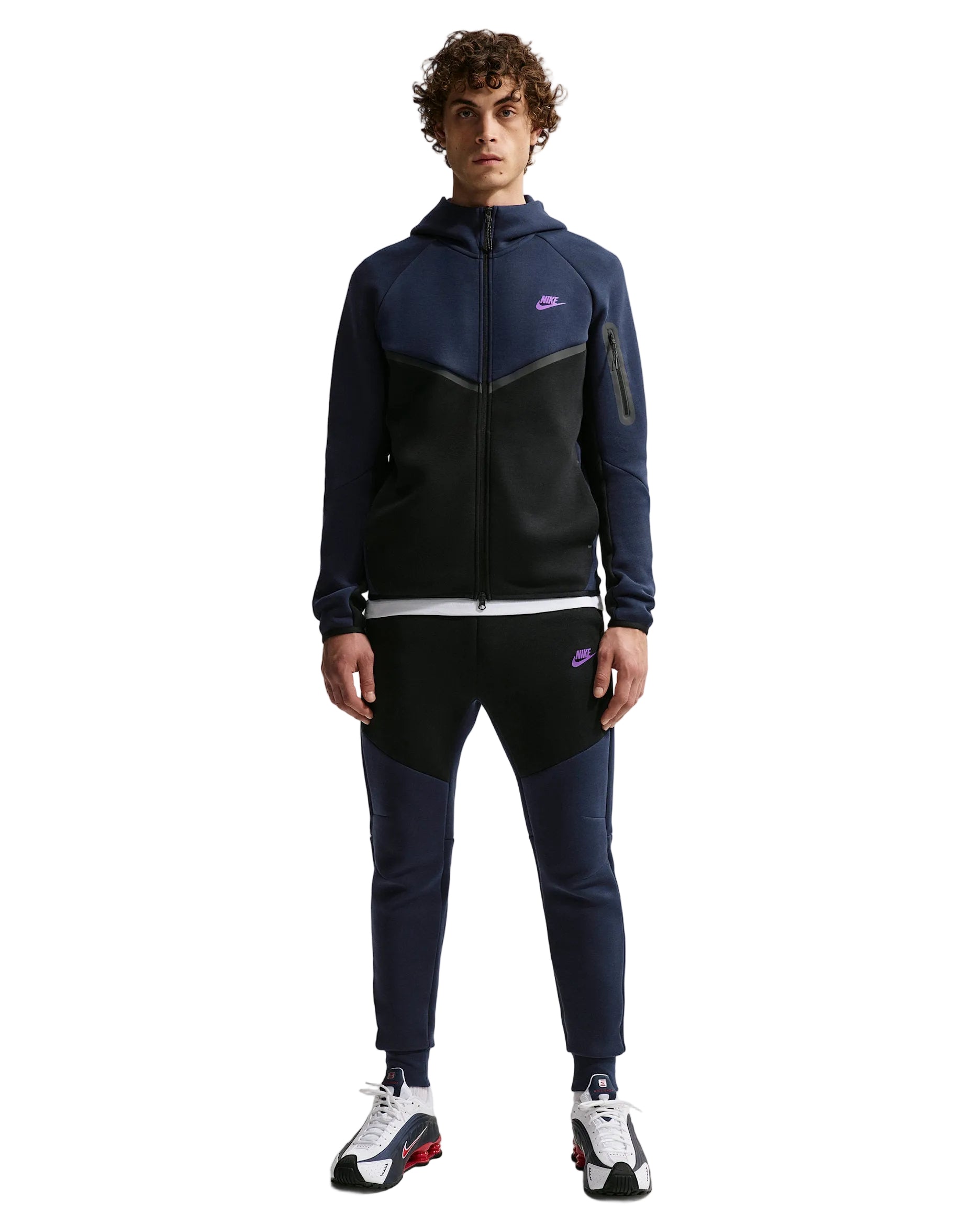 Komplet Nike Tech Fleece Purple Black