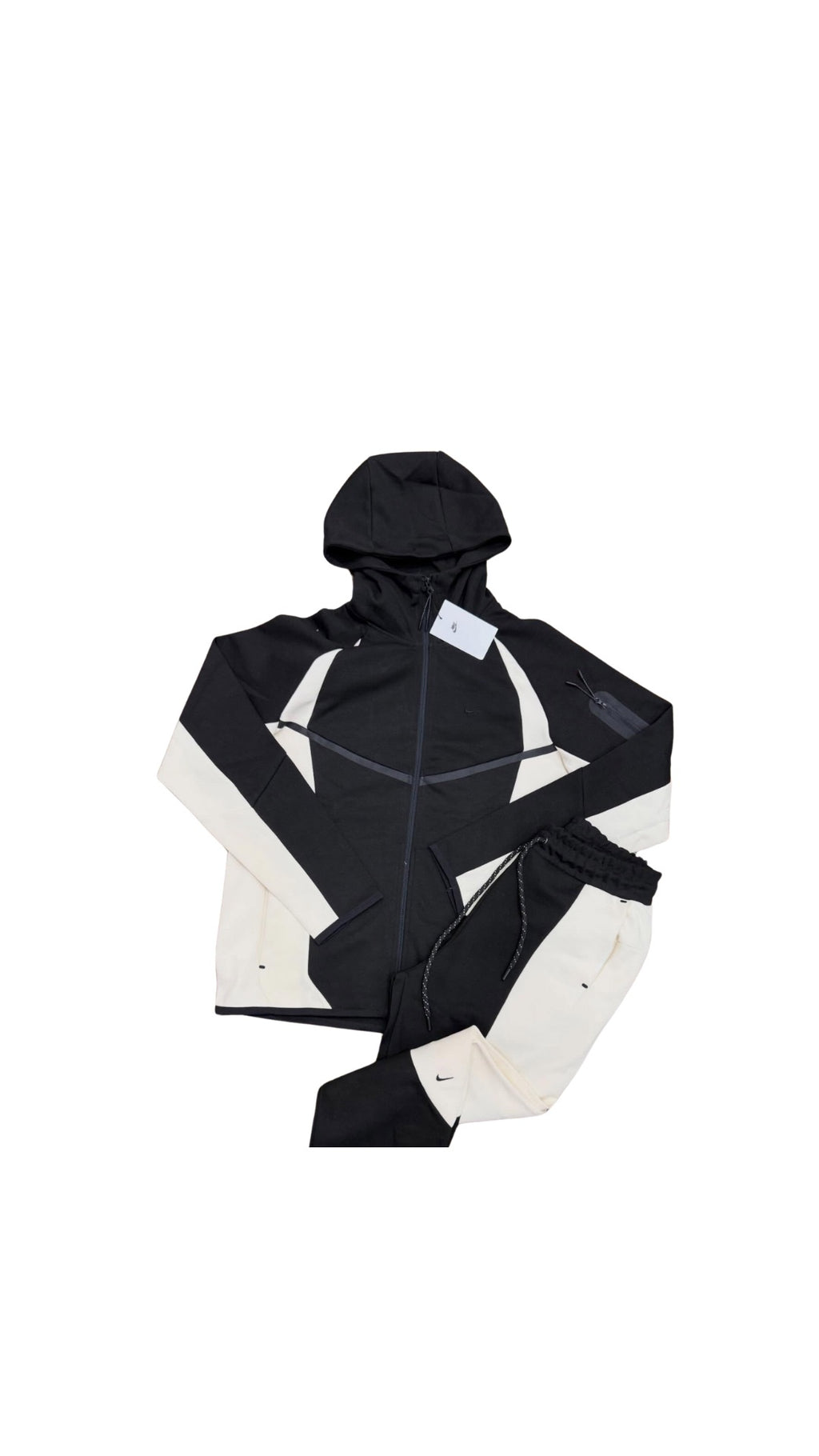 Komplet Nike Tech Fleece PZ Pro Black-White